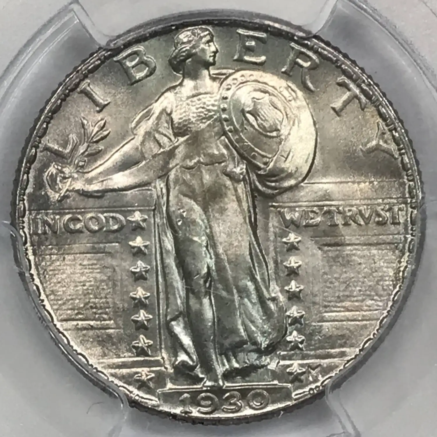 1923年 スタンディング・リバティ・クォーター銀貨PCGS AU 55 1923年