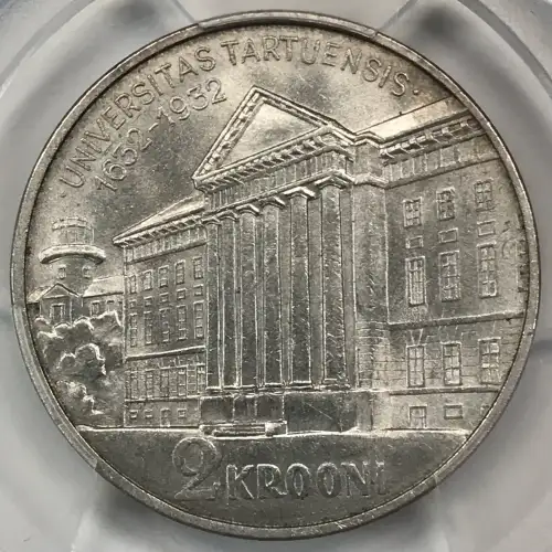 1932 2 Kr University of Tartu KM-13  Ag (4)
