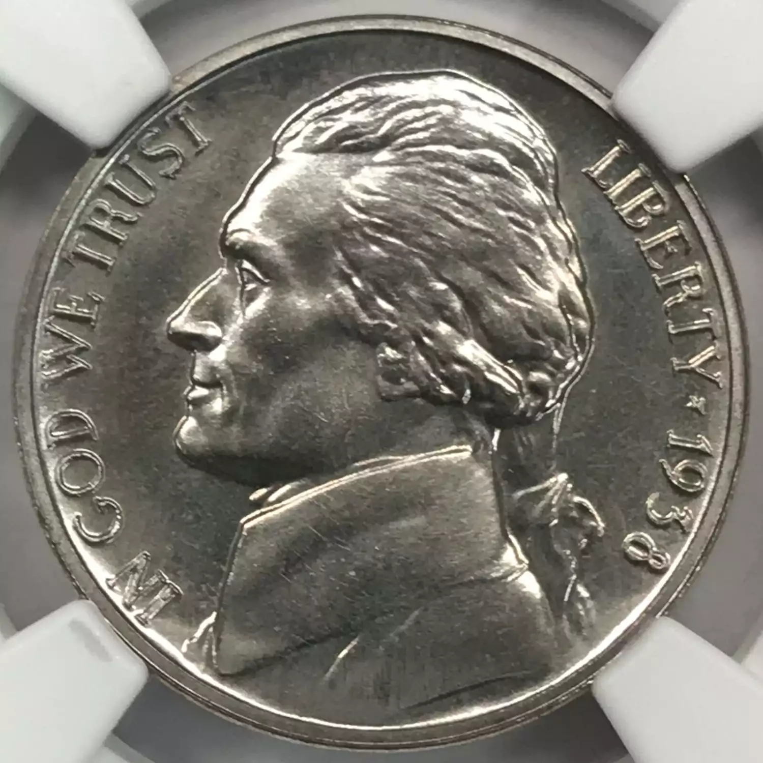 1938 Jefferson Nickel NGC PF-66 FS-401 Re-engraved Obv Design