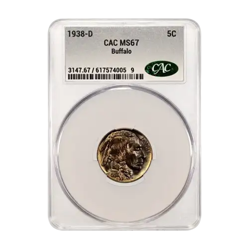 1938-D Buffalo 5c