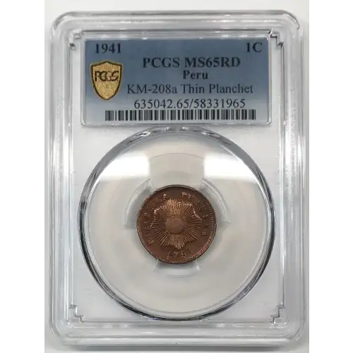 1941 1C KM-208a Thin Planchet, RD (5)