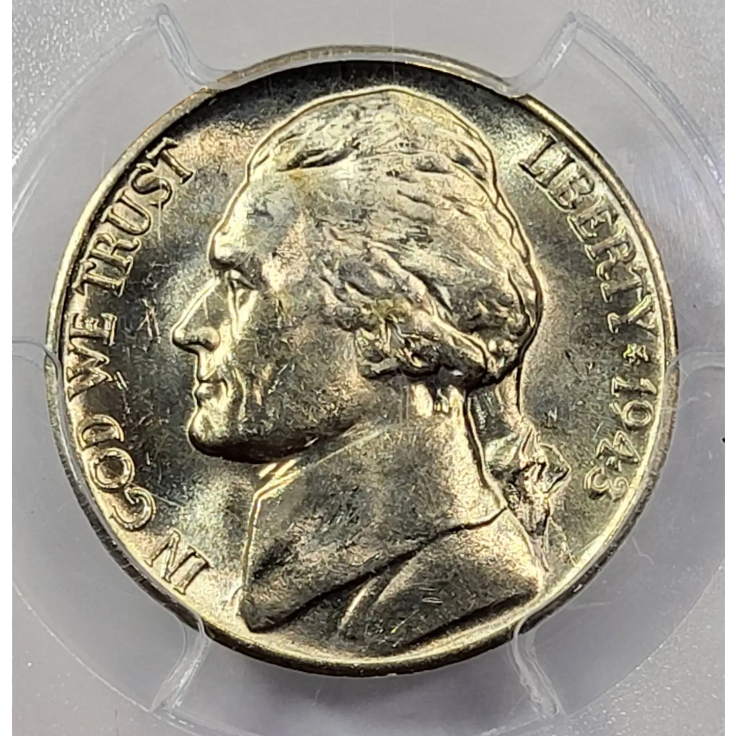 1943-D Jefferson Nickel PCGS MS-64 FS - Old Pueblo Coin
