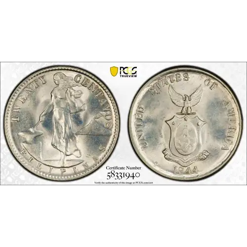 1944-D 20C KM-182  Ag