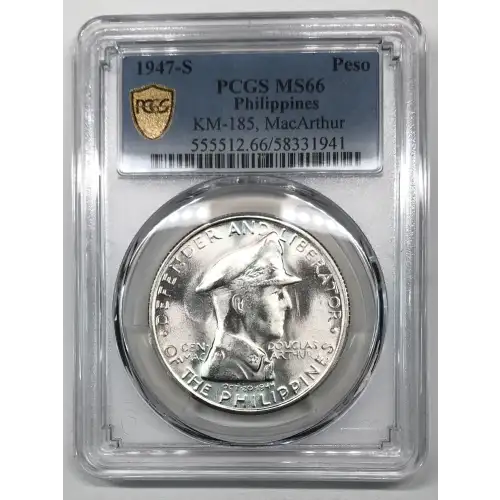 1947-S Peso KM-185, MacArthur (2)