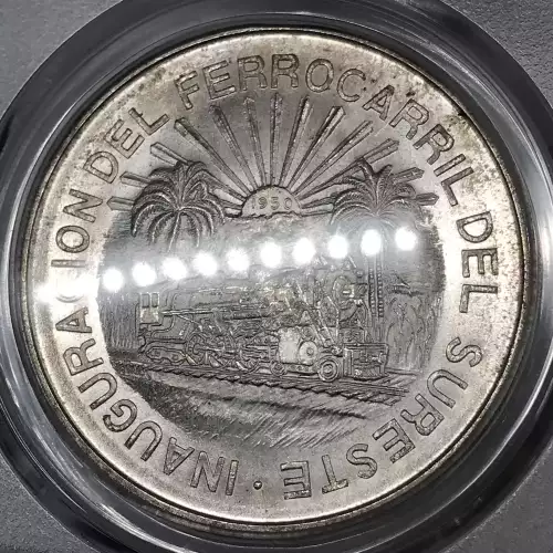 1950-Mo MEXICO Silver 5 PESOS PCGS MS-65 Southeastern