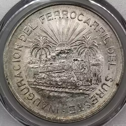 1950-Mo 5 Peso Southeastern Railroad KM-466 (5)