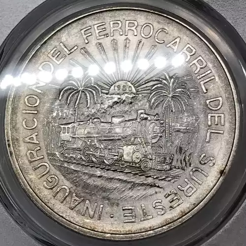 1950-Mo 5 Peso Southeastern Railroad KM-466 (4)