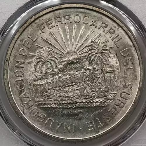 1950-Mo 5 Peso Southeastern Railroad KM-466 (5)