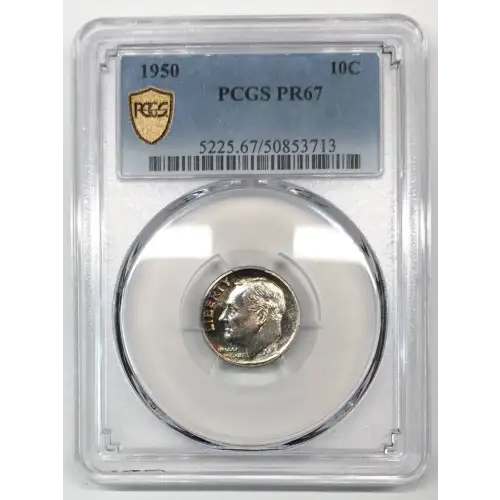 1950 P Roosevelt Dime PCGS PR-67 (2)