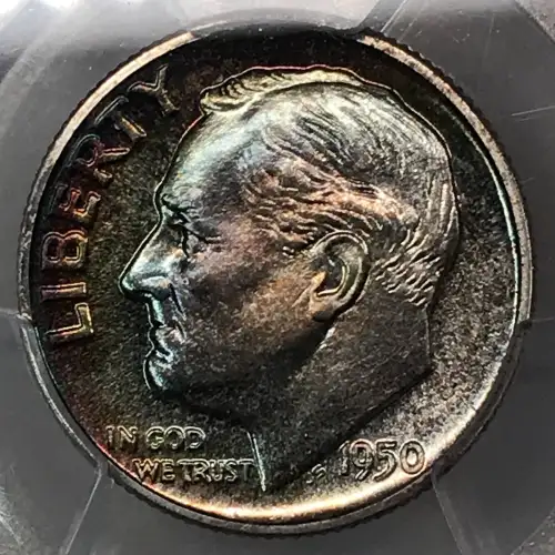 1950 P Roosevelt Dime PCGS PR-67 (5)