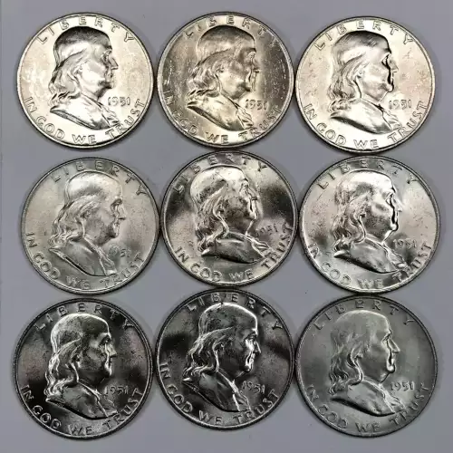 1951-D Franklin Half Dollar - BU / Uncirculated