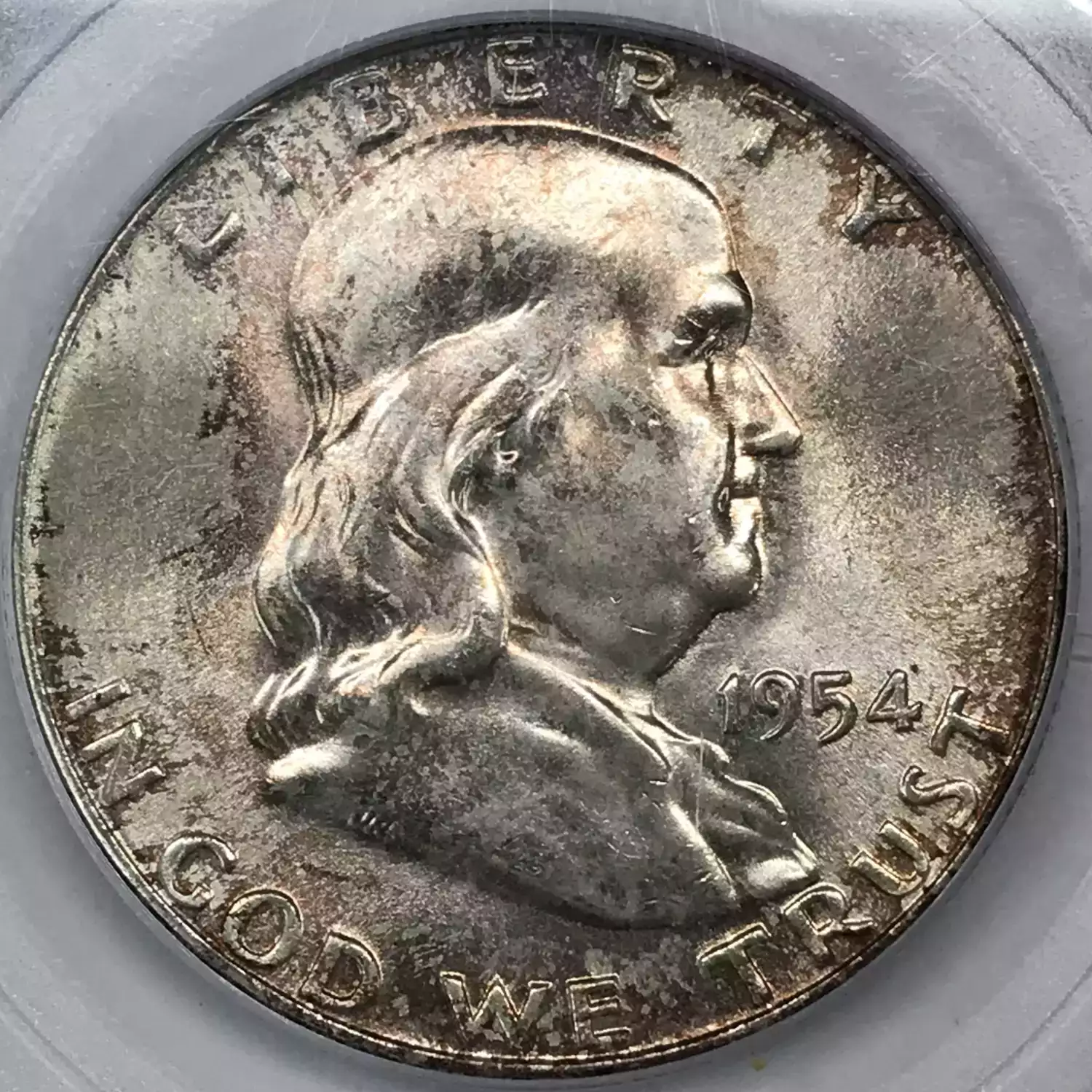 1954 Franklin Half Dollar PCGS MS 64 Old Pueblo Coin 1954-franklin-half-dollar-pcgs-ms-64-old-pueblo-coin