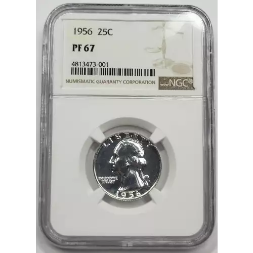 1956 P Silver Washington Quarter NGC PF-67 (3)
