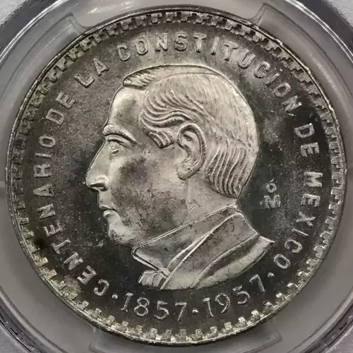 1957-Mo Peso Constitution KM-458 (3)