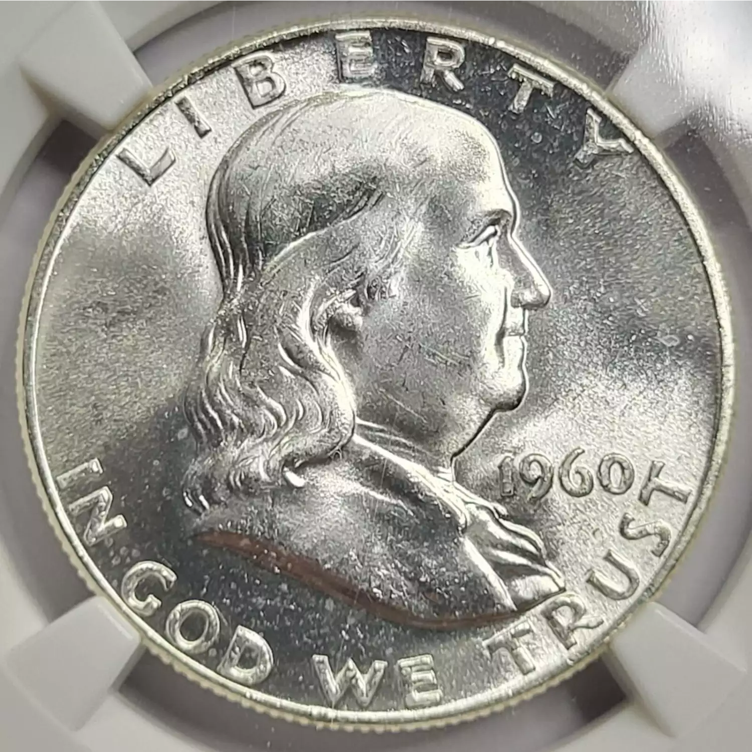 1960 Franklin Half Dollar NGC MS-64 FBL - Old Pueblo Coin