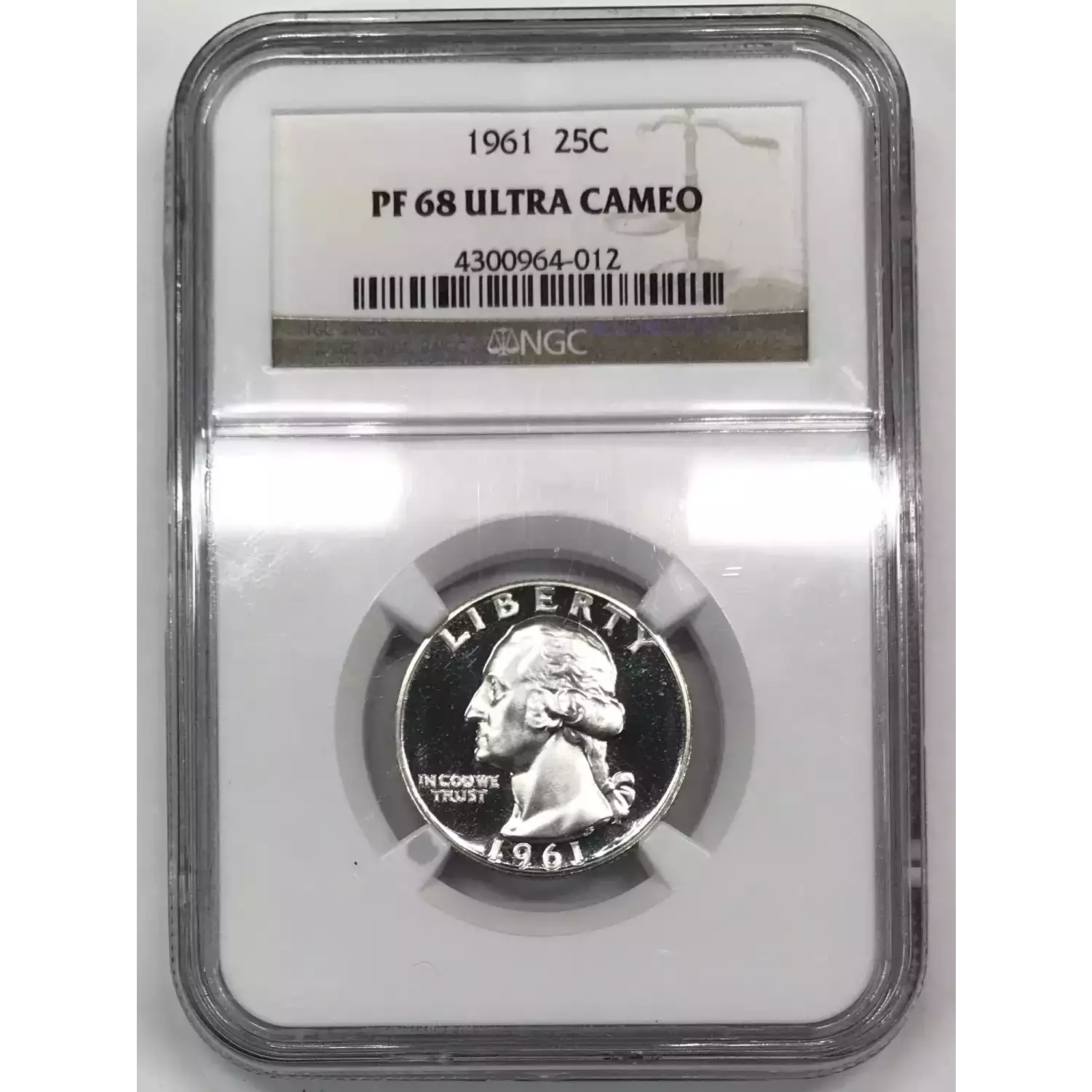 1961 Silver Washington Quarter NGC PF68 ULTRA CAMEO Old Pueblo Coin