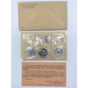 1961 US Mint Silver Proof Set w OGP Envelope & Paper