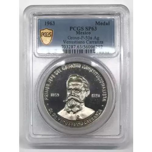 1963 Medal Grove-P-50a Ag Venustiano Carranza (2)