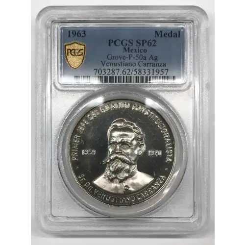 1963 Medal Grove-P-50a Ag Venustiano Carranza (2)