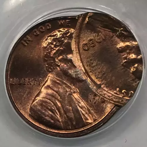 1980 Lincoln Memorial Cent ANACS MS-63 RB Double Struck 2nd
