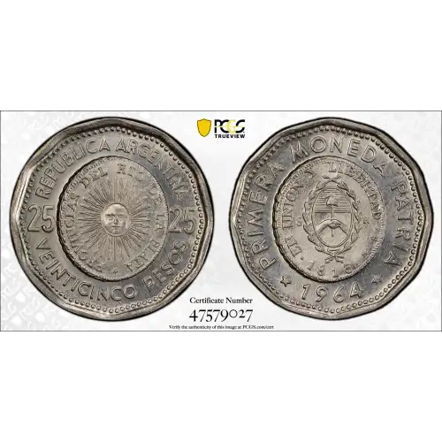 1964 25 Peso KM-61