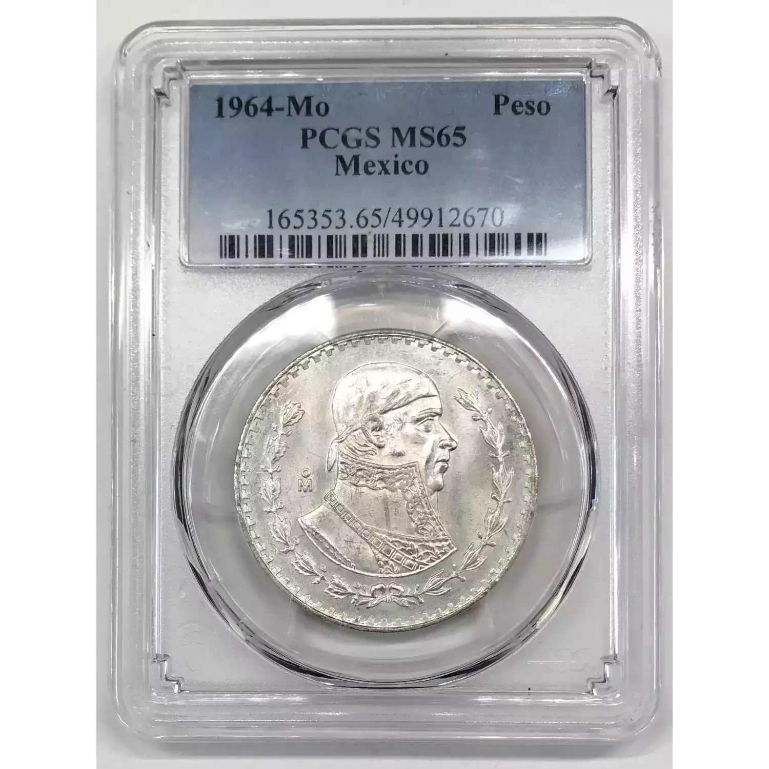 1964-Mo MEXICO Silver PESO PCGS MS-65 - Old Pueblo Coin