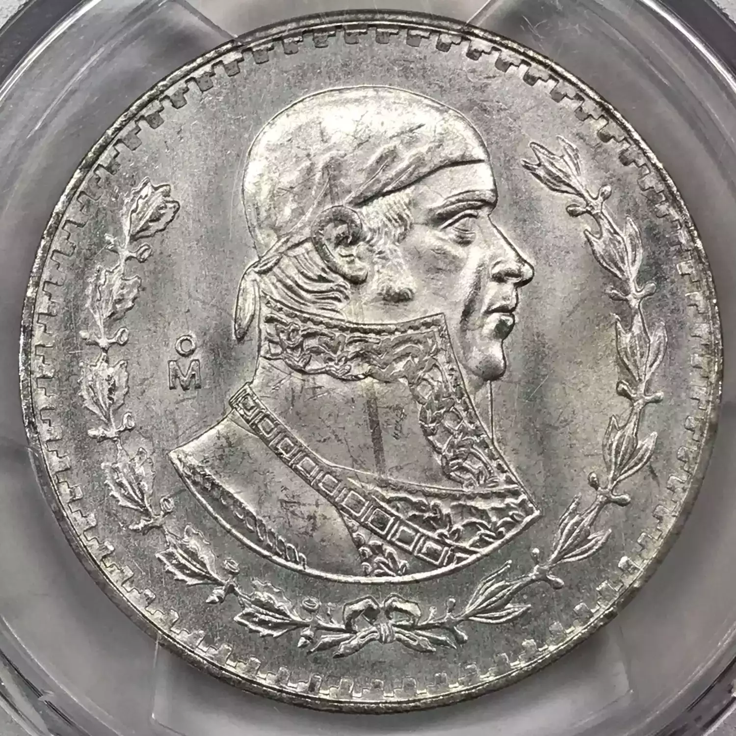 1964年 MO メキシコ 1ペソ ホセ・モレロス PCGS MS65 高評価！ 1964-Mo MEXICO Silver PESO PCGS MS-65 - Old Pueblo Coin