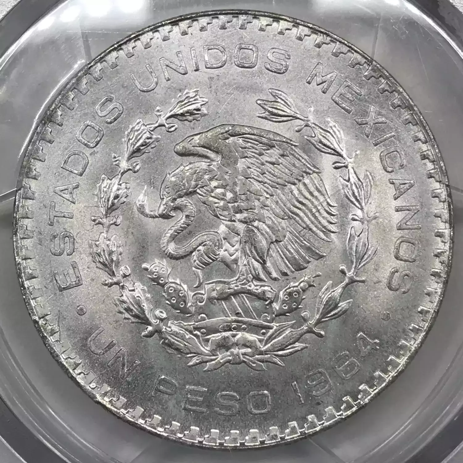1964-Mo MEXICO Silver PESO PCGS MS-65 - Old Pueblo Coin
