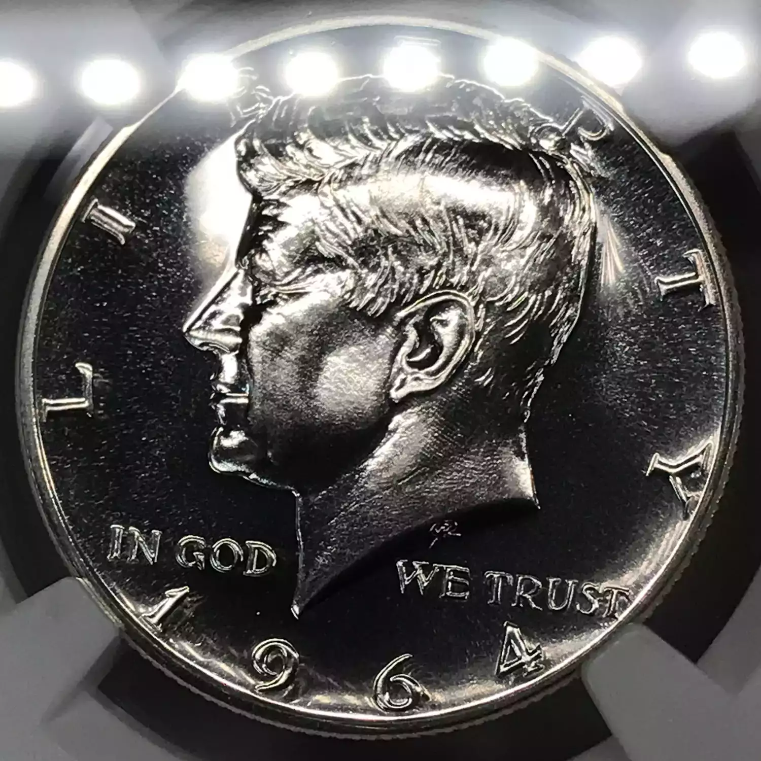 1964 Silver Kennedy Half Dollar NGC PF-68 TYPE 1 REVERSE STRAIGHT