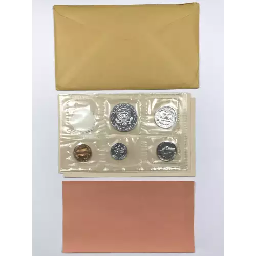 1964 US Mint Silver Proof Set w OGP Envelope & Paper (2)