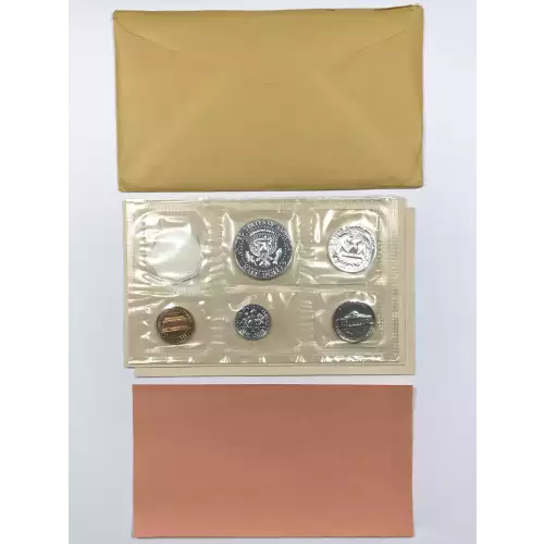 1964 US Mint Silver Proof Set w OGP Envelope & Paper