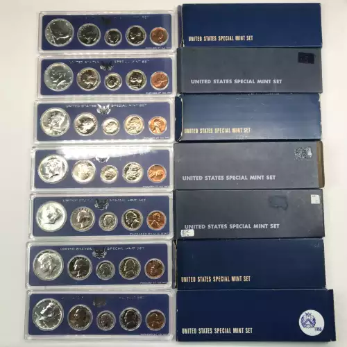 1966 Special Mint Set (SMS) w US Mint OGP Box - 40% Silver Kennedy Half Dollar