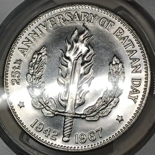 1967 Peso Bataan Day KM-195  Ag (4)