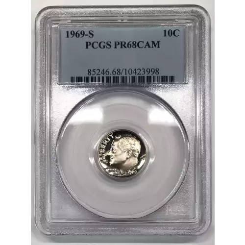 1969-S 10C, CAM