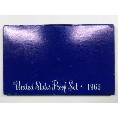 1969 US Mint Proof Set w OGP Box - 40% Silver Kennedy Half Dollar (4)