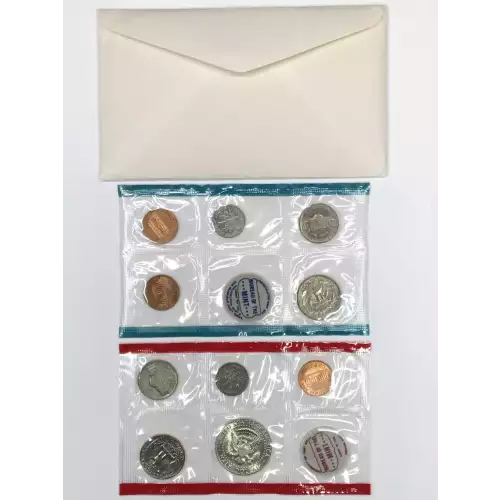 1969 US Mint Uncirculated 10-Coin P&D Set 1969-D 40% Silver Kennedy Half Dollar (6)