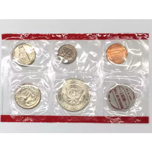 1969 US Mint Uncirculated 10-Coin P&D Set 1969-D 40% Silver Kennedy Half Dollar (4)