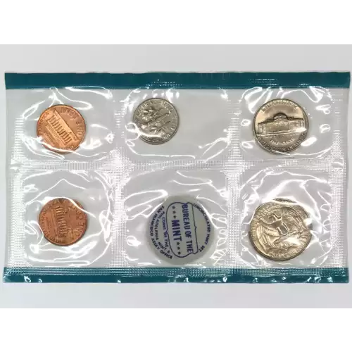1969 US Mint Uncirculated 10-Coin P&D Set 1969-D 40% Silver Kennedy Half Dollar (3)