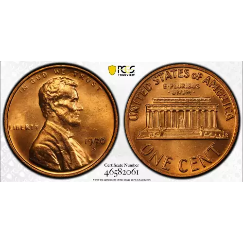 1970-S 1C Small Date, RD