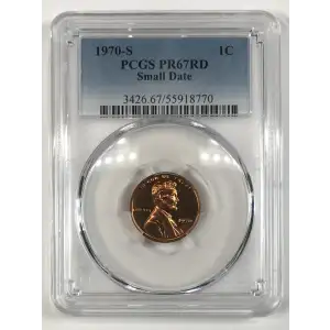 1970-S 1C Small Date, RD