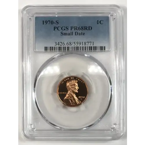 1970-S 1C Small Date, RD