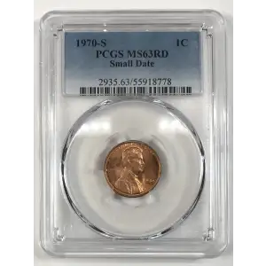 1970-S 1C Small Date, RD