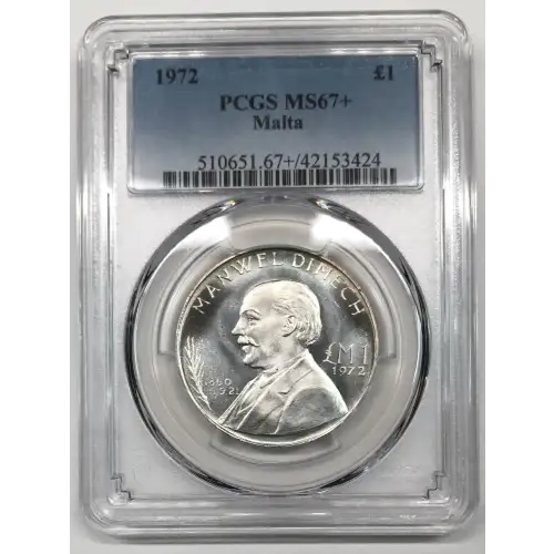 1972 £1 Manwel Dimech