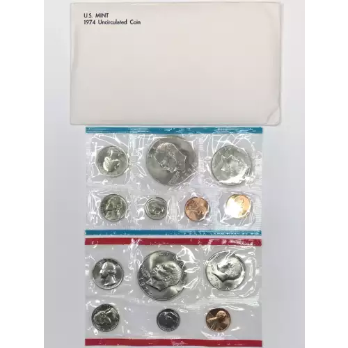 1974 US Mint Uncirculated 13-Coin Set - P & D