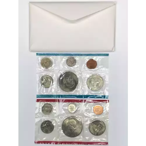 1975 US Mint Uncirculated 12-Coin P&D Set - Type 1 Eisenhower Dollar