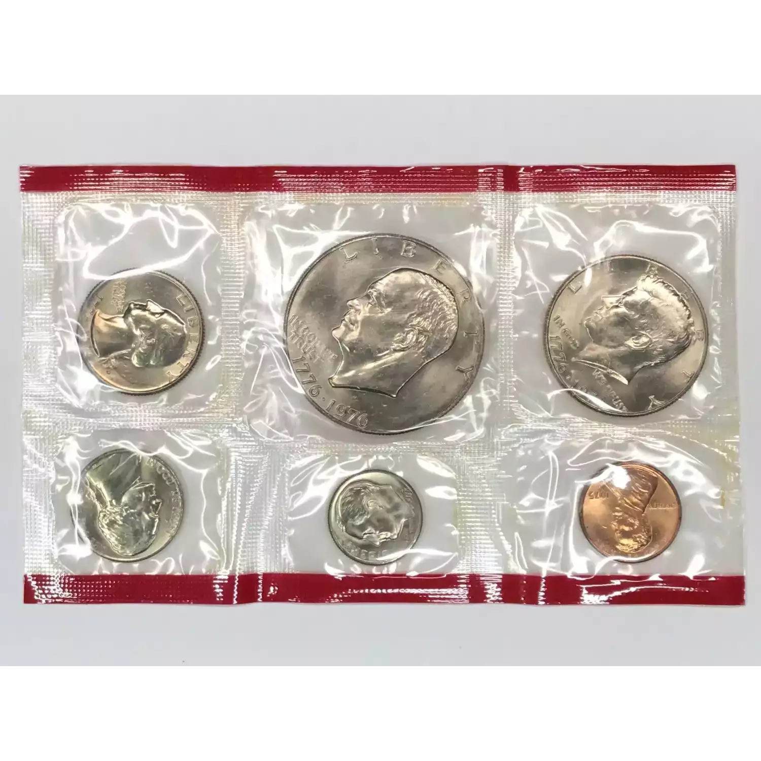 1975 US Mint Uncirculated 12-Coin P&D Set - Type 1 Eisenhower Dollar (5)