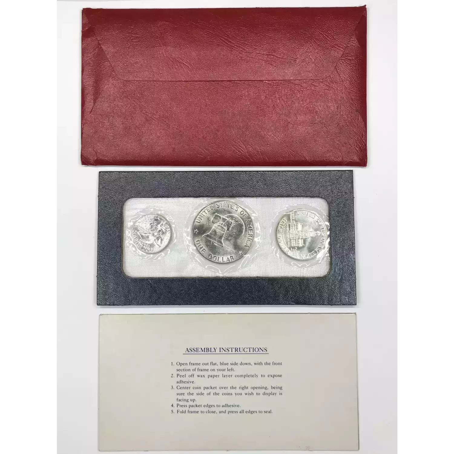 1976-S 3-Piece Silver Uncirculated Mint Set w OGP - US Bicentennial (4)