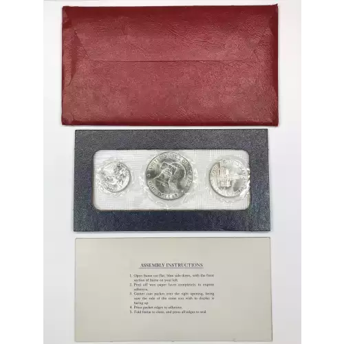 1976-S 3-Piece Silver Uncirculated Mint Set w OGP - US Bicentennial (4)