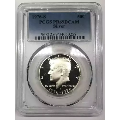 1976-s 建国200周年記念 50セント 銀貨 PCGS PR70 DCAM 1976-S 50C Clad, DCAM (Proof) Kennedy Half Dollar - PCGS