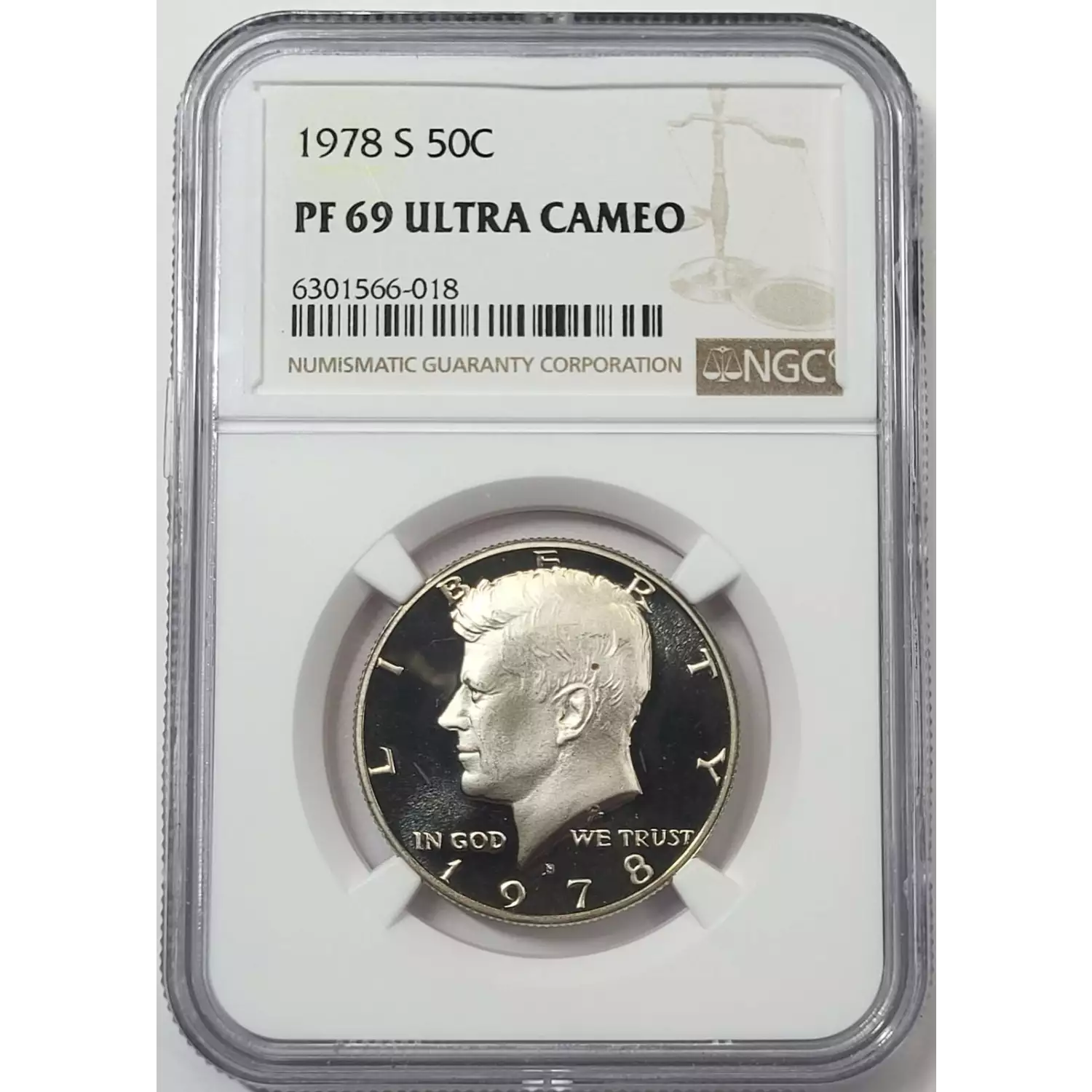1978-S Kennedy Half Dollar NGC PF-69 ULTRA CAMEO - Old Pueblo Coin